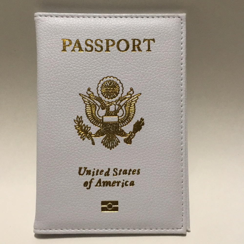 White Passport Cover